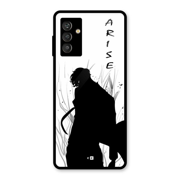 Awesome Jinwoo Arise Glass Back Case for Galaxy M13