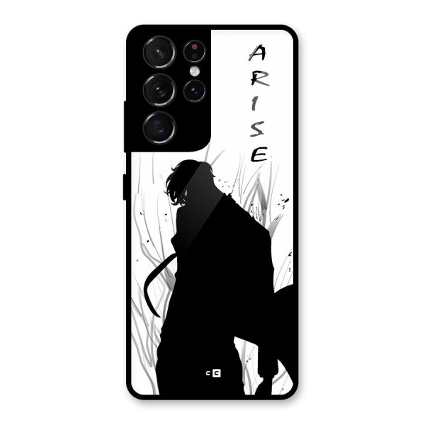 Awesome Jinwoo Arise Glass Back Case for Galaxy S21 Ultra 5G