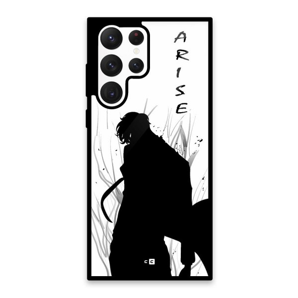 Awesome Jinwoo Arise Glass Back Case for Galaxy S22 Ultra 5G