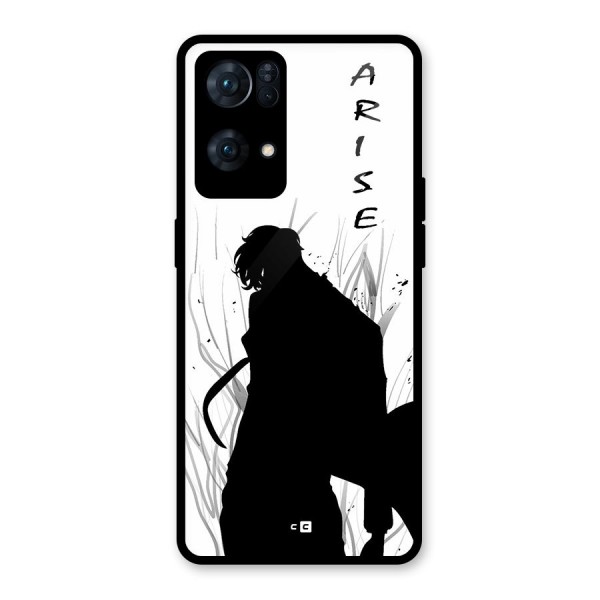 Awesome Jinwoo Arise Glass Back Case for Oppo Reno7 Pro 5G