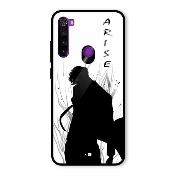 Awesome Jinwoo Arise Glass Back Case for Redmi Note 8