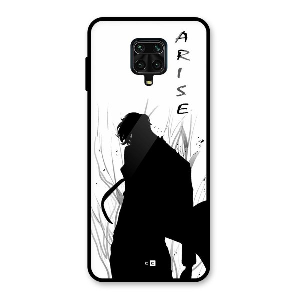 Awesome Jinwoo Arise Glass Back Case for Redmi Note 9 Pro Max