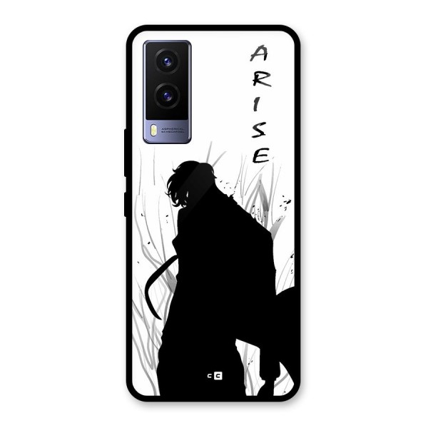 Awesome Jinwoo Arise Glass Back Case for Vivo V21e 5G