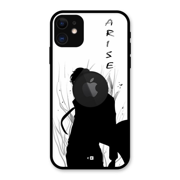 Awesome Jinwoo Arise Glass Back Case for iPhone 11 Logo Cut