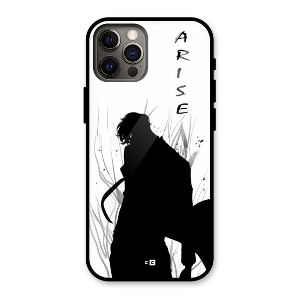 Awesome Jinwoo Arise Glass Back Case for iPhone 12 Pro