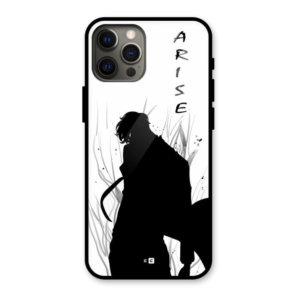 Awesome Jinwoo Arise Glass Back Case for iPhone 12 Pro Max
