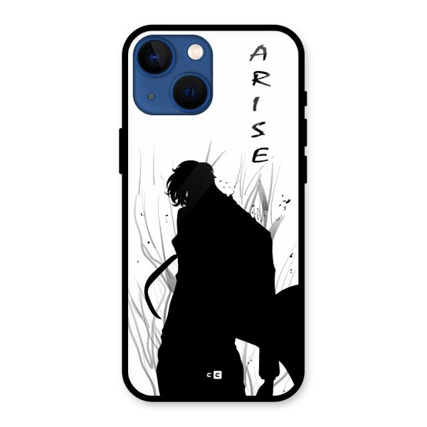 Awesome Jinwoo Arise Glass Back Case for iPhone 13 Mini