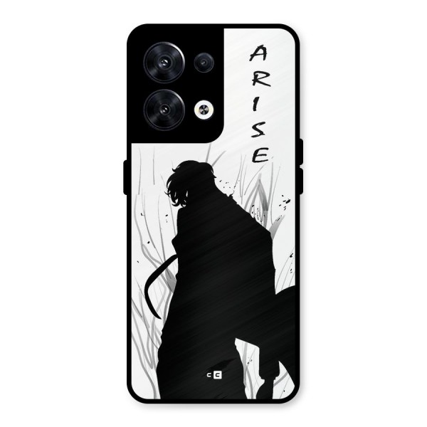 Awesome Jinwoo Arise Metal Back Case for Oppo Reno8 5G