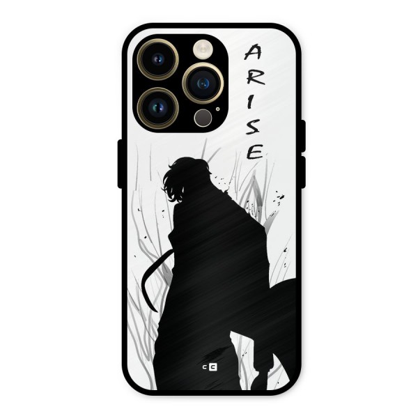 Awesome Jinwoo Arise Metal Back Case for iPhone 14 Pro