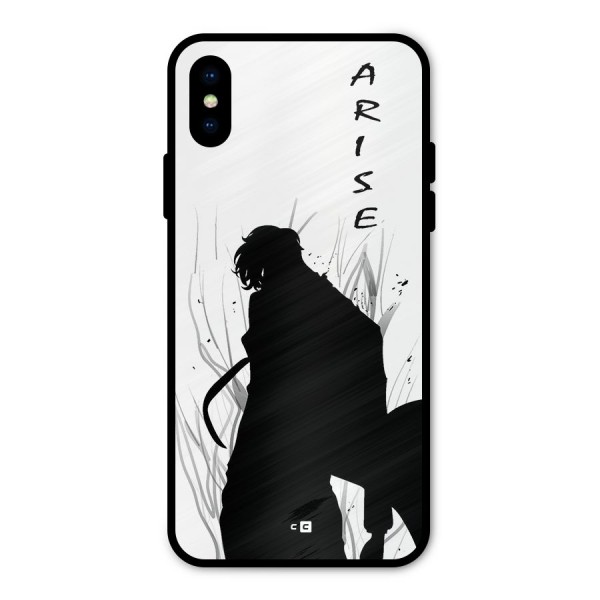 Awesome Jinwoo Arise Metal Back Case for iPhone XS