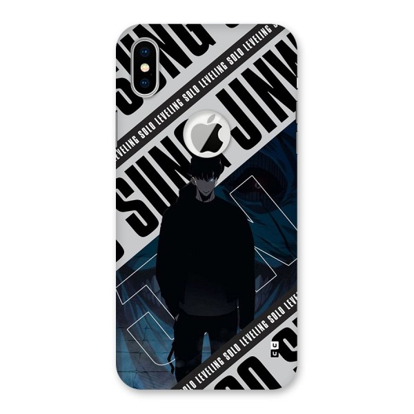 Awesome Jinwoo Rage Back Case for iPhone XS Logo Cut