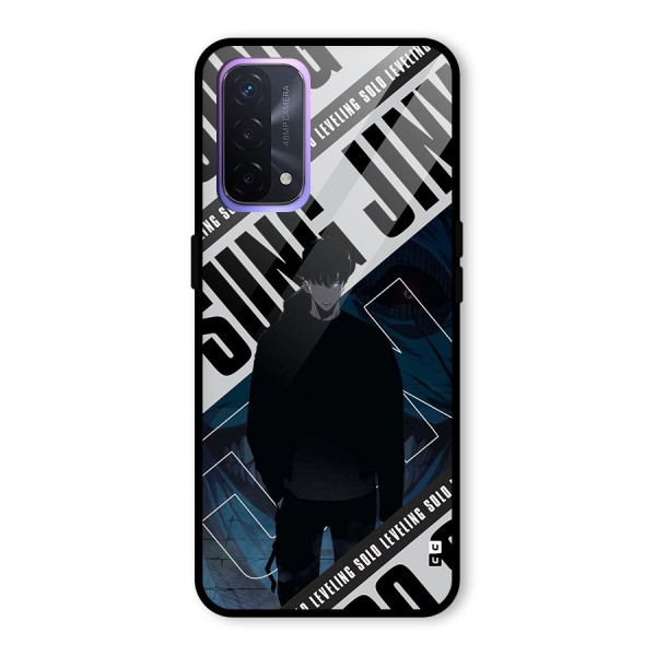 Awesome Jinwoo Rage Glass Back Case for Oppo A74 5G