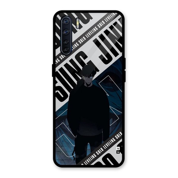 Awesome Jinwoo Rage Glass Back Case for Oppo F15
