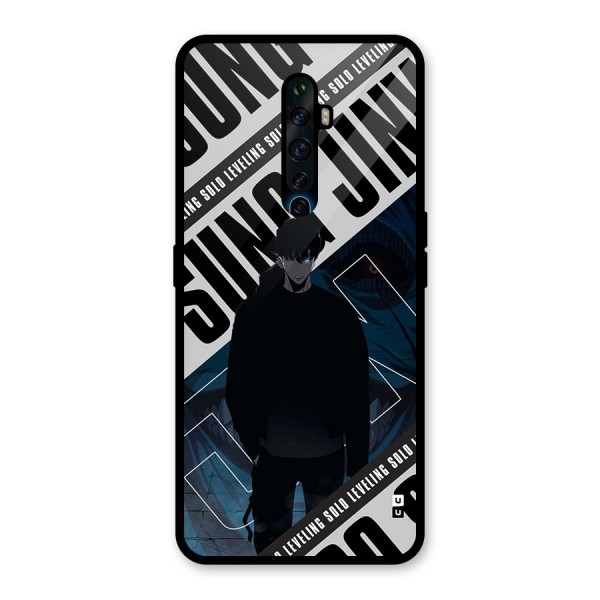Awesome Jinwoo Rage Glass Back Case for Oppo Reno2 F