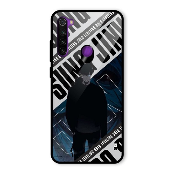 Awesome Jinwoo Rage Glass Back Case for Redmi Note 8