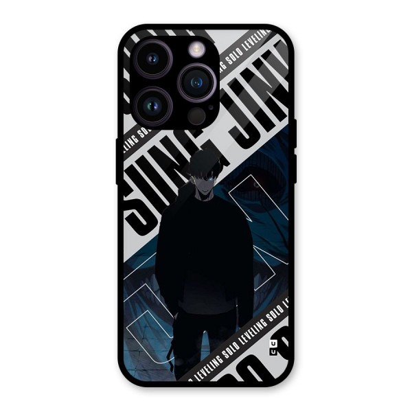 Awesome Jinwoo Rage Glass Back Case for iPhone 14 Pro