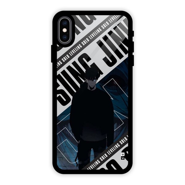 Awesome Jinwoo Rage Glass Back Case for iPhone XS Max