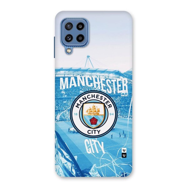 Awesome Manchester Glass Back Case for Galaxy M32