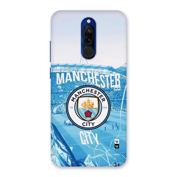 Awesome Manchester Glass Back Case for Redmi 8
