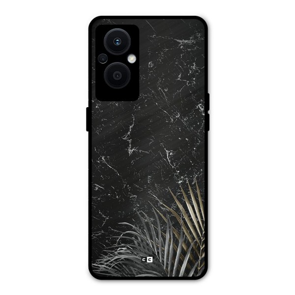 Awesome Royal Marble Metal Back Case for Oppo F21s Pro 5G