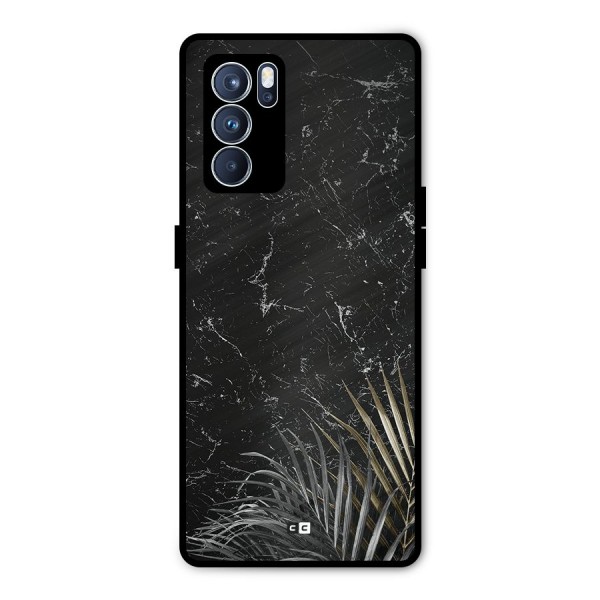 Awesome Royal Marble Metal Back Case for Oppo Reno6 Pro 5G