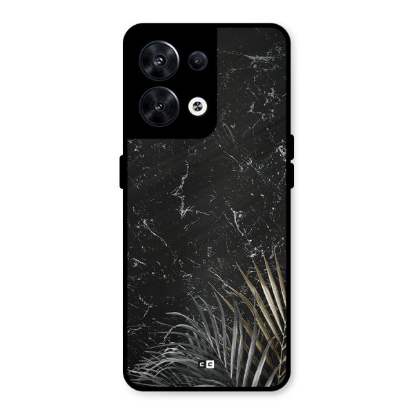 Awesome Royal Marble Metal Back Case for Oppo Reno8 5G
