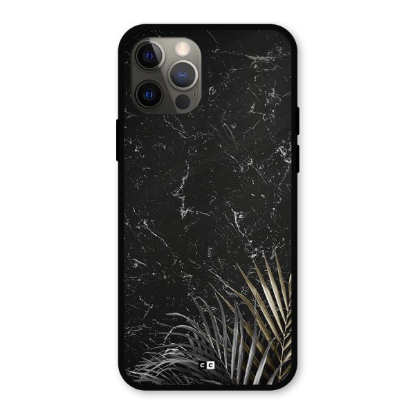 Awesome Royal Marble Metal Back Case for iPhone 12 Pro