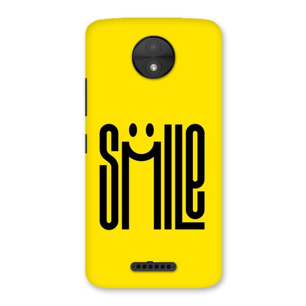 Awesome Smile Back Case for Moto C