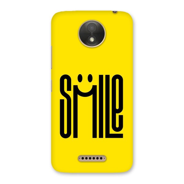 Awesome Smile Back Case for Moto C Plus