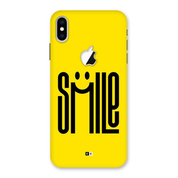 Awesome Smile Back Case for iPhone XS Max Apple Cut