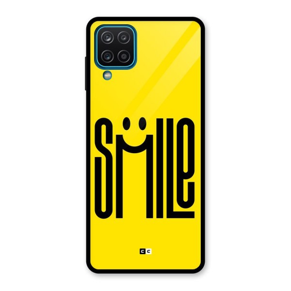 Awesome Smile Glass Back Case for Galaxy A12