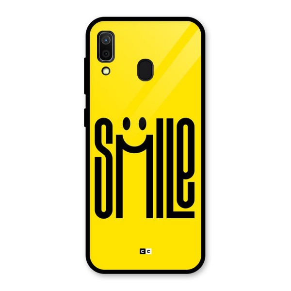 Awesome Smile Glass Back Case for Galaxy A30