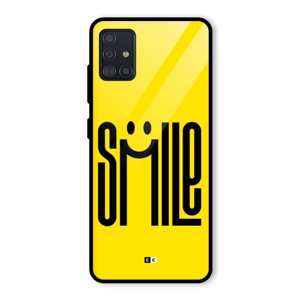 Awesome Smile Glass Back Case for Galaxy A51