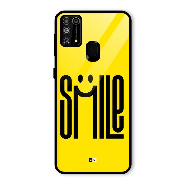 Awesome Smile Glass Back Case for Galaxy F41