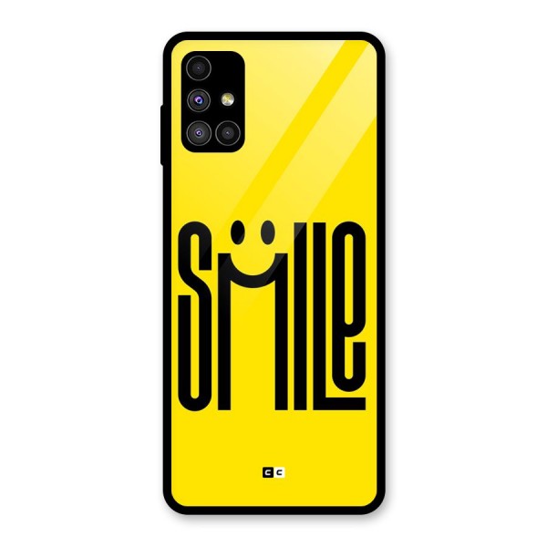 Awesome Smile Glass Back Case for Galaxy M51