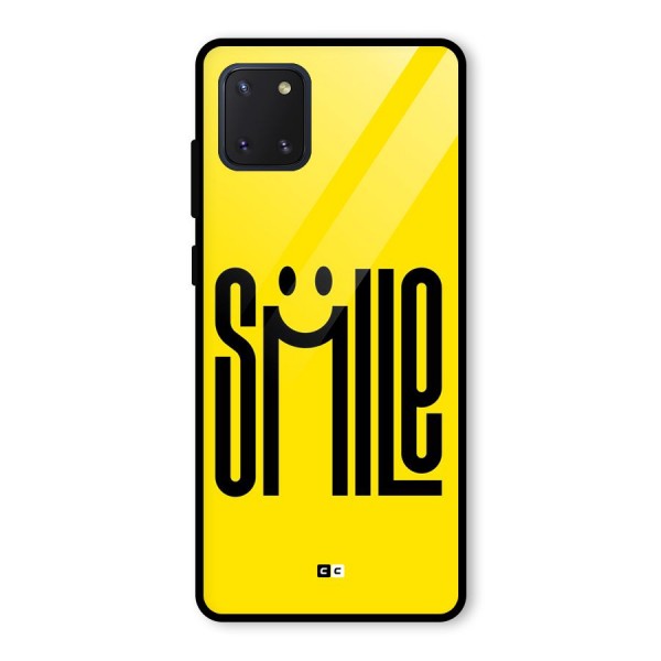 Awesome Smile Glass Back Case for Galaxy Note 10 Lite