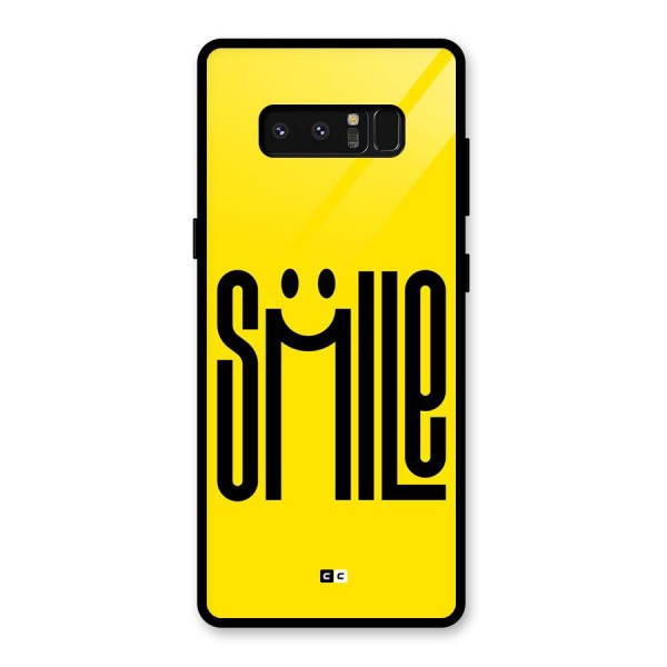 Awesome Smile Glass Back Case for Galaxy Note 8