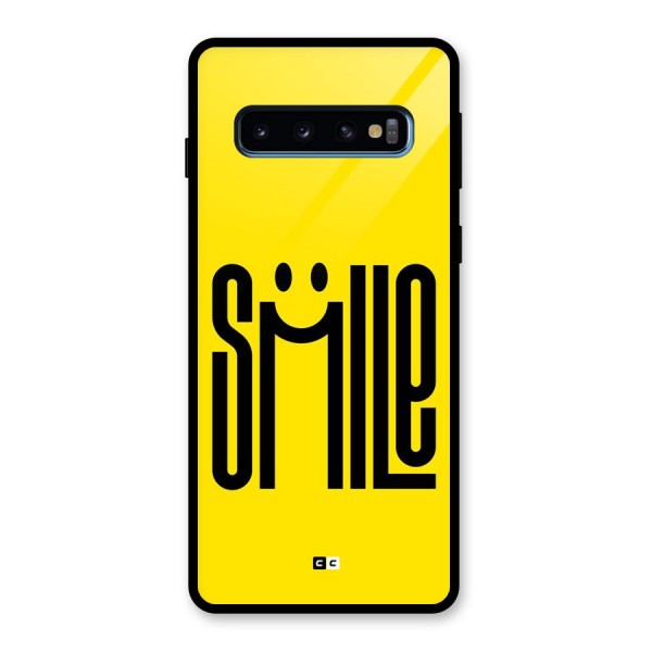 Awesome Smile Glass Back Case for Galaxy S10