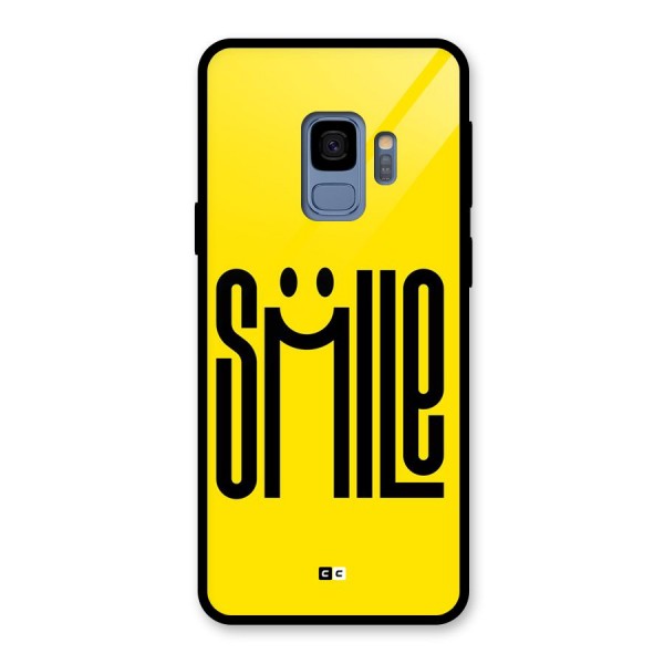 Awesome Smile Glass Back Case for Galaxy S9