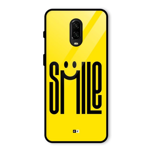 Awesome Smile Glass Back Case for OnePlus 6T