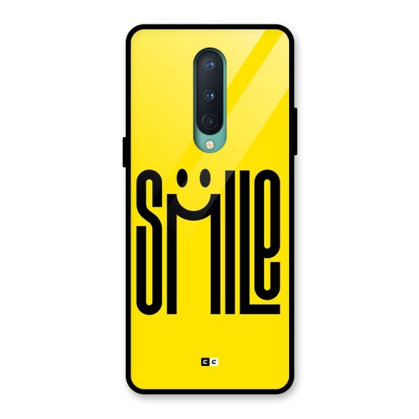 Awesome Smile Glass Back Case for OnePlus 8