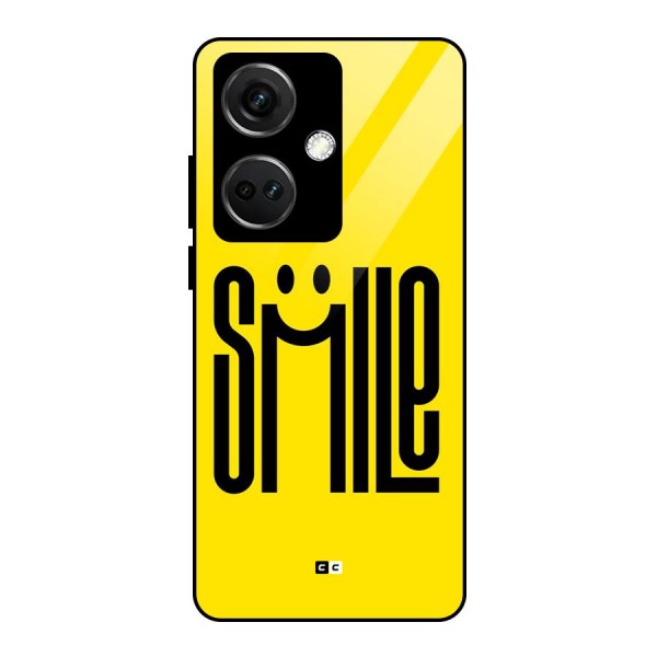 Awesome Smile Glass Back Case for OnePlus Nord CE 3 5G