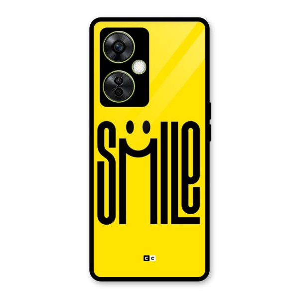 Awesome Smile Glass Back Case for OnePlus Nord CE 3 Lite