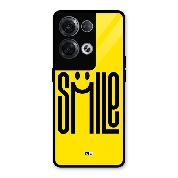 Awesome Smile Glass Back Case for Oppo Reno8 Pro 5G