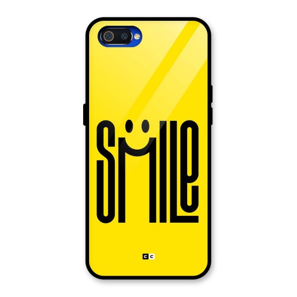 Awesome Smile Glass Back Case for Realme C2