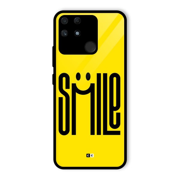 Awesome Smile Glass Back Case for Realme Narzo 50A