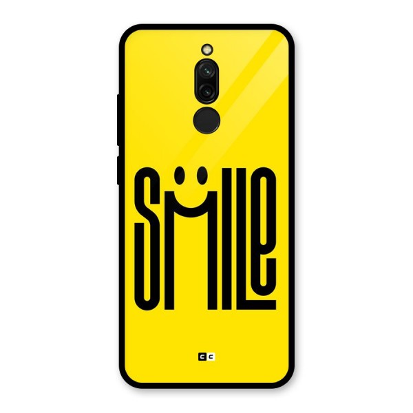 Awesome Smile Glass Back Case for Redmi 8