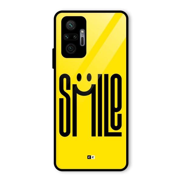 Awesome Smile Glass Back Case for Redmi Note 10 Pro Max