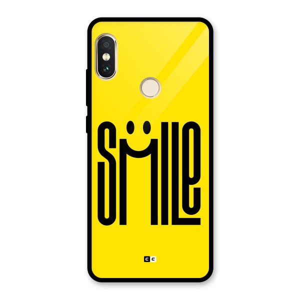 Awesome Smile Glass Back Case for Redmi Note 5 Pro