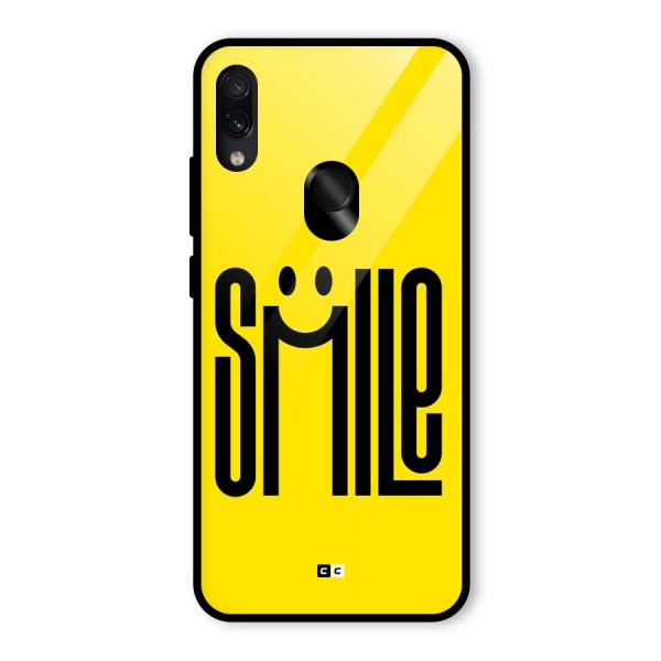Awesome Smile Glass Back Case for Redmi Note 7